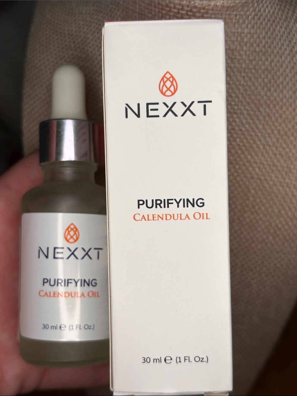 Nexxt Purifying Calendula Oil in White & Orange